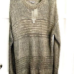 Vince Open Knit Metallic Sweater